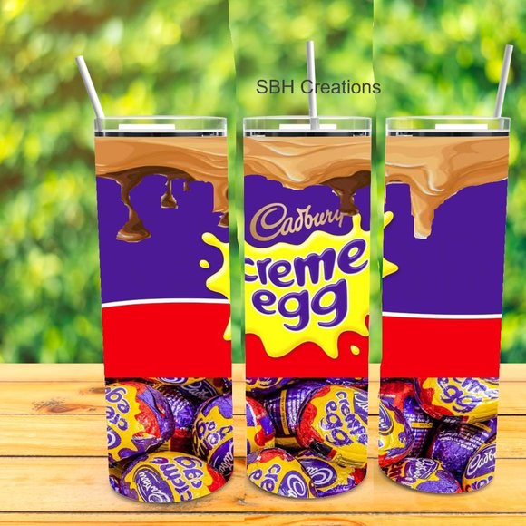 new 20 oz Cranberry Vreme egg theme insulated tumbler - Picture 1 of 1